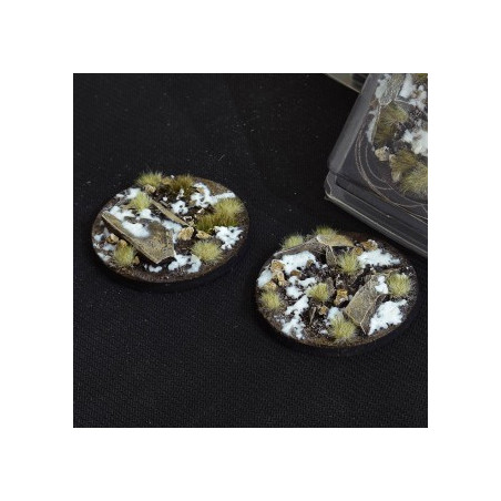 Winter Bases Round 60mm (x2)
