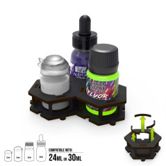Support pour pots de peinture x3