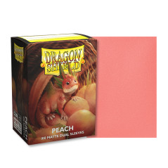 DS - Standard Dual Sleeves: Peach [Matte] (100 Sleeves)