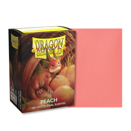 DS - Standard Dual Sleeves: Peach [Matte] (100 Sleeves)