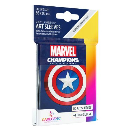 Marvel Champions - Sleeves (50+1) - Captain America