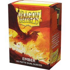 dragon shield100 matt sleeve Ember