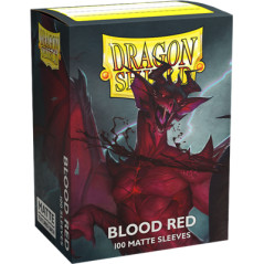 dragon shield 100 matt sleeve blood red