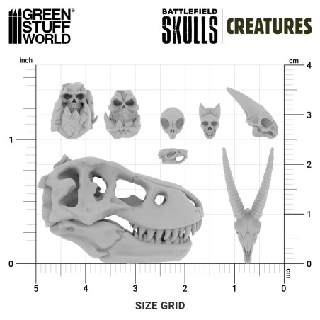 300x Crânes de Créatures 1:48-1:35