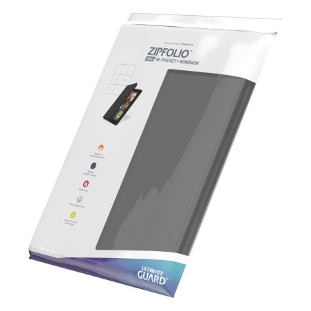 Ultimate Guard - Zipfolio 360 18-Pocket Xenoskin - Gris