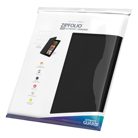 Ultimate Guard - Zipfolio 480 24-Pocket Xenoskin - Noir