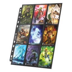 Ultimate Guard - 18-Pocket Pages Side-Loading (10) - Noir