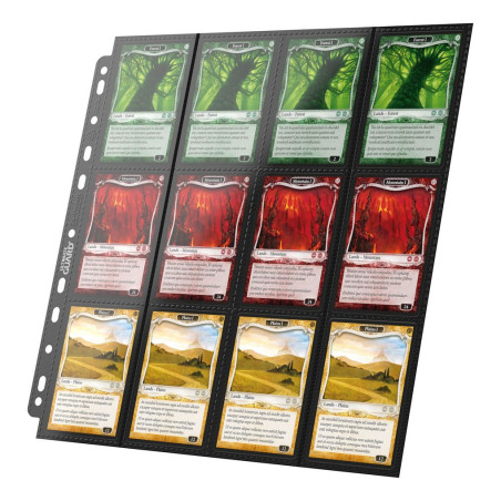 Ultimate Guard - 24-Pocket QuadRow Pages Side-Loading (10) - Noir