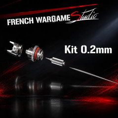 Kit 0,2mm (buse + aiguille + tête) pour Aerographe French Wargame Studio