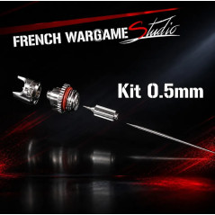 Kit 0,5mm (buse + aiguille + tête) pour Aerographe French Wargame Studio