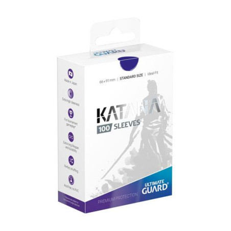 Ultimate Guard Katana Sleeves Standard Size (100) - Blue