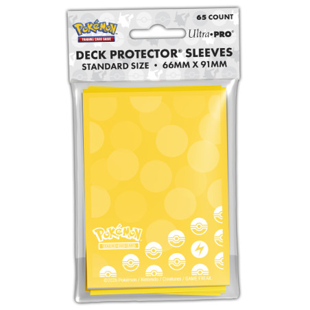 Pokemon - Sleeves - Électrique [65pcs]