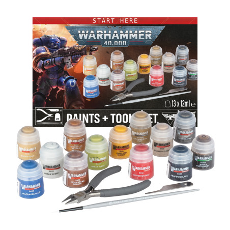 40K PAINTS+TOOLS SET