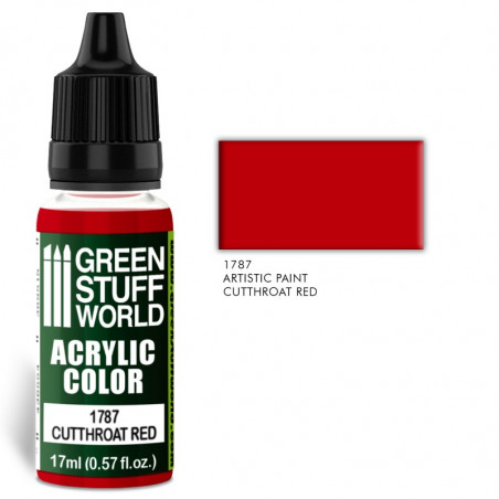 Acrylic Color CUTTHROAT RED