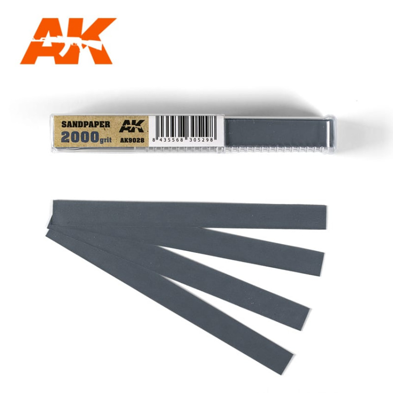 Wet Sandpaper 2000 grit x 50 units  - AK