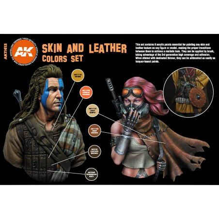 SKIN AND LEATHER COLORS SET - AK