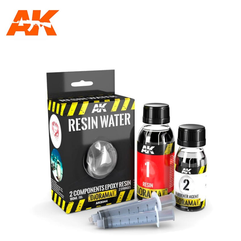 RESIN WATER 2-COMPONENTS EPOXY RESIN - 180ml - AK