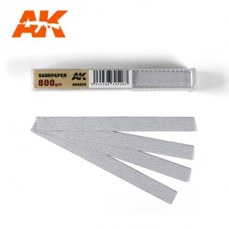 Dry Sandpaper 800 grit x 50 units - AK