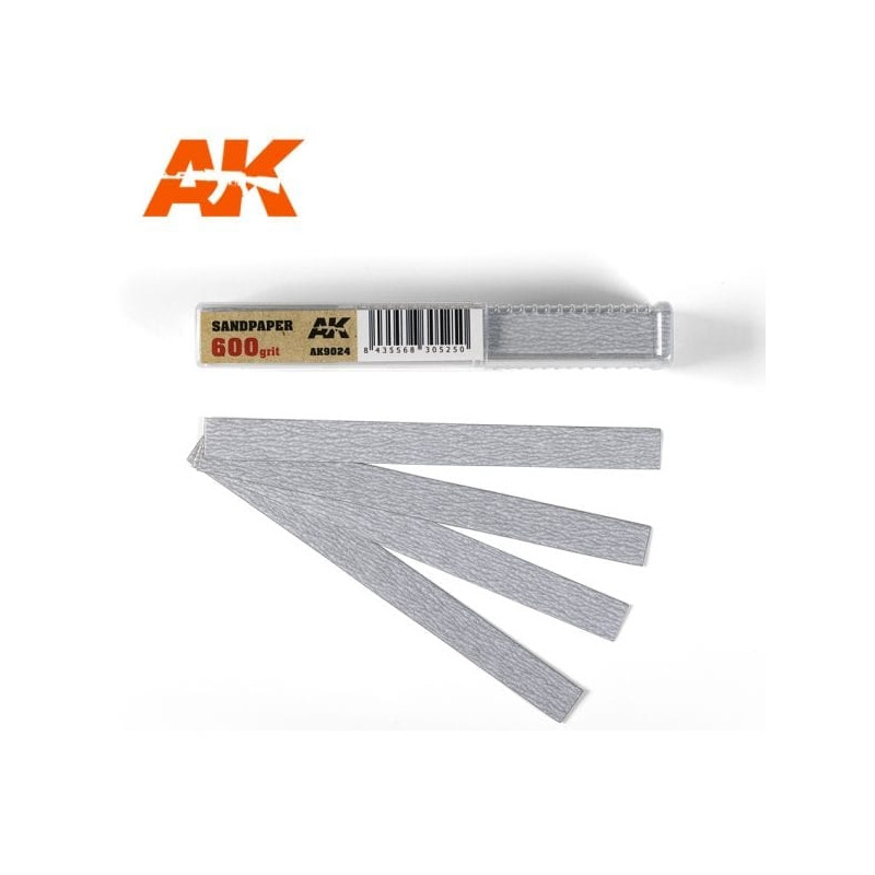 Dry Sandpaper 600 grit x 50 units - AK