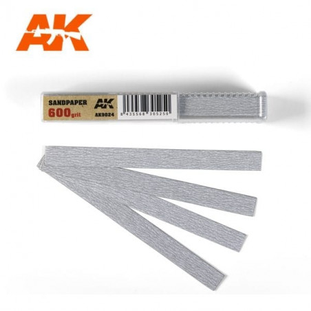 Dry Sandpaper 600 grit x 50 units - AK