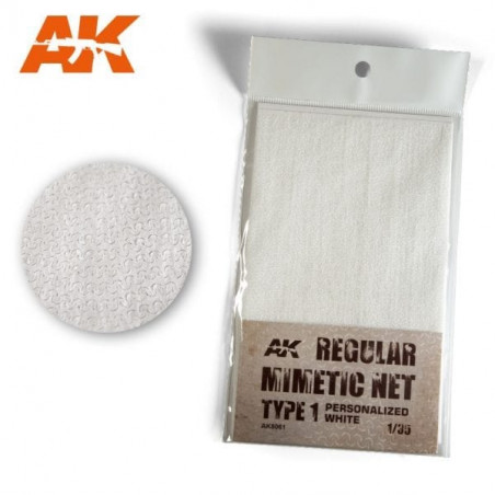 Regular mimetic net type 1 personalized white - AK
