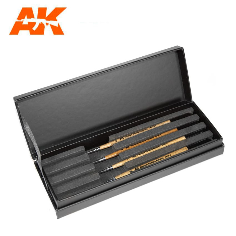 AK Premium Siberian Kolinsky Brushes Deluxe Brushes