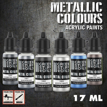 Set Peintures Metalliques - Argent