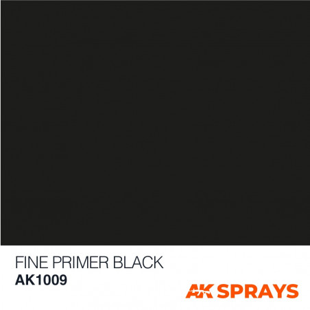 Fine Primer Black Spray 400ml - AK