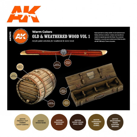 OLD & WEATHERED WOOD VOL 1 COLORS SET - AK