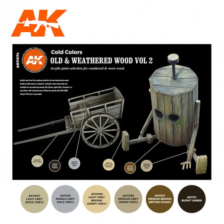 OLD & WEATHERED WOOD VOL 2 COLORS SET - AK