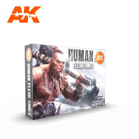 HUMAN FLESH TONES COLORS SET - AK
