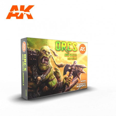 ORCS AND GREEN MODELS COLORS SET - AK