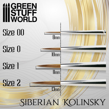 GOLD SERIES Pinceau Kolinsky Sibérien - 0